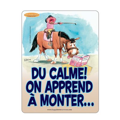 BARN SIGN MONTER A CHEVAL