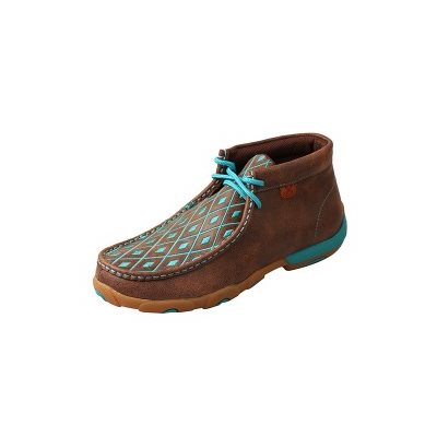 BOTTE - TWISTED X, FEMME, DRIVING MOC BR / TURQ