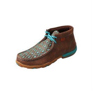 BOOTS - TWISTED X, WOMEN'S, DRIVING MOC BR / TURQ