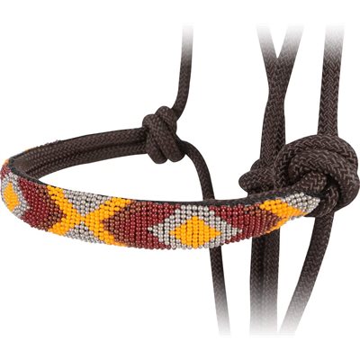 BEADED NOSE ROPE HALTER
