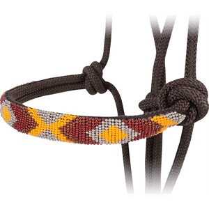 BEADED NOSE ROPE HALTER