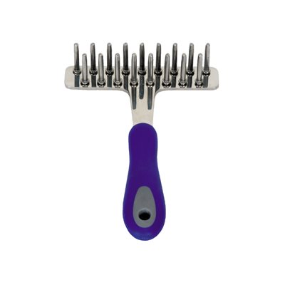 BURR OUT METAL COMB WITH GRIP