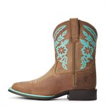 BOTTE ARIAT YOUTH CATTLE CATE BRUN DISTRESSED