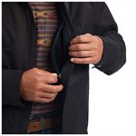 MENS GRIZZLY CANVAS BLACK INS JACKET ARIAT