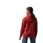 Hoodie Ariat Fillette Earth red