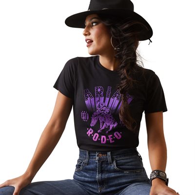 T-Shirt Ariat femme Vintage Rodeo Noir
