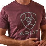 Ariat men t-Shirt Steel Bar Burgundy