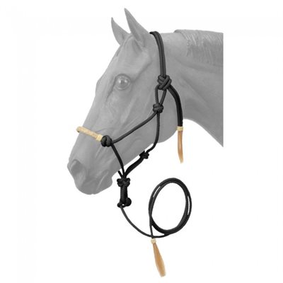 ROPE HALTER WITH NOSE LEAD
