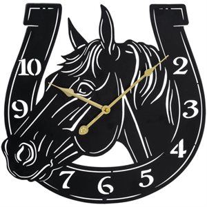 HORSE / HORSESHOE WALL CLOCK