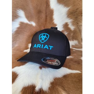 CAP BLACK ARIAT MESH STRIP L / XL